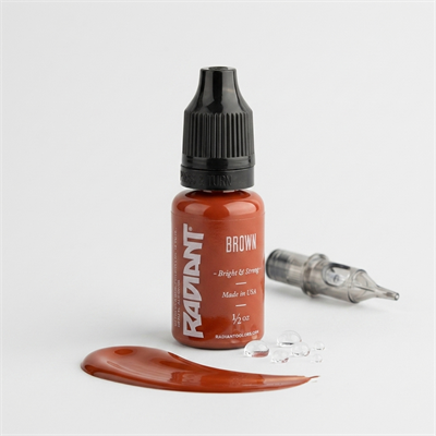 Radiant Colors Brown Kahverengi Dövme Boyası 0,5oz - 15ml
