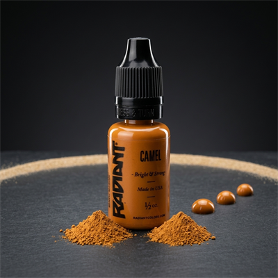Radiant Colors Camel Açık Kahverengi Dövme Boyası 0,5oz - 15ml