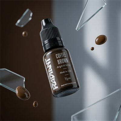 Radiant Colors Coffee Brown Koyu Kahverengi Dövme Boyası 0,5oz - 15ml