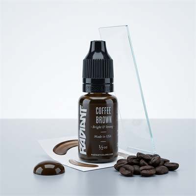 Radiant Colors Coffee Brown Koyu Kahverengi Dövme Boyası 0,5oz - 15ml