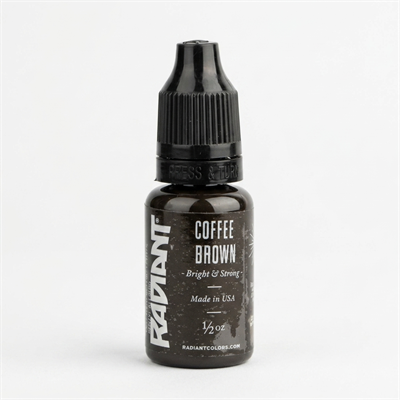 Radiant Colors Coffee Brown Koyu Kahverengi Dövme Boyası 0,5oz - 15ml