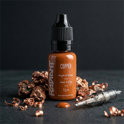 Radiant Colors Copper Bakır Tonlu Kahverengi Dövme Boyası 0,5oz - 15ml