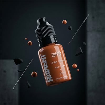 Radiant Colors Copper Bakır Tonlu Kahverengi Dövme Boyası 0,5oz - 15ml