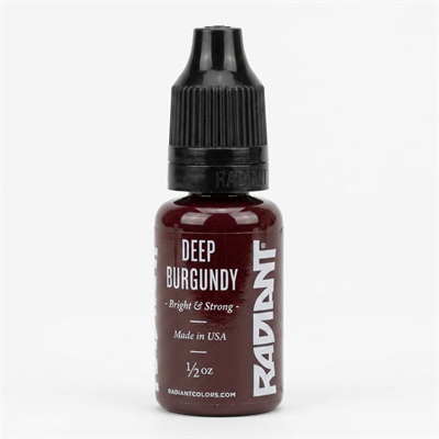 Radiant Colors Deep Burgundy Koyu Bordo Dövme Boyası 0,5oz - 15ml