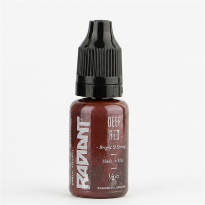 Radiant Colors Deep Red Kahve Alt Tonlu Koyu Kırmızı Dövme Boyası 0,5oz - 15ml
