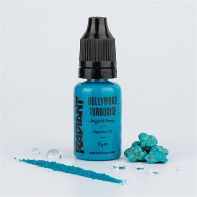 Radiant Colors Hollywood Turquoise Mavi Dövme Boyası 0,5oz - 15ml
