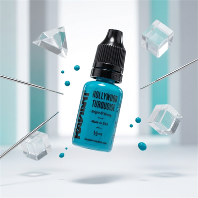 Radiant Colors Hollywood Turquoise Mavi Dövme Boyası 0,5oz - 15ml