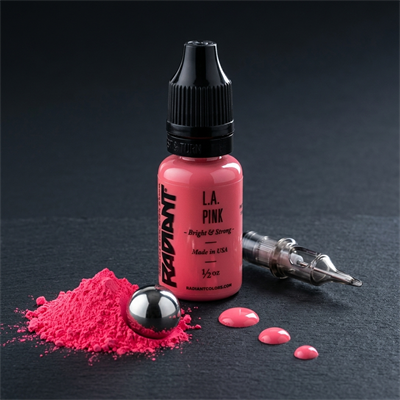 Radiant Colors L.A. Pink Pembe Dövme Boyası 0,5oz - 15ml