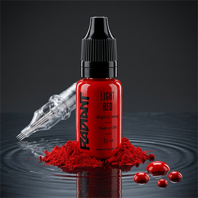 Radiant Colors Light Red Açık Kırmızı Dövme Boyası 1/2oz - 15ml