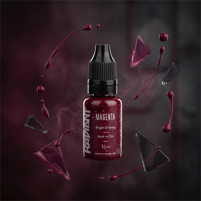 Radiant Colors Magenta Kırmızı Dövme Boyası 1/2oz - 15ml