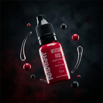 Radiant Colors Mexican Rose Kırmızı Dövme Boyası 1/2oz - 15ml