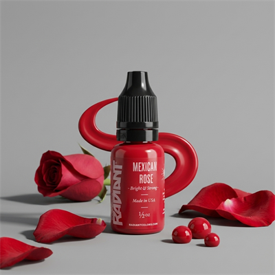 Radiant Colors Mexican Rose Kırmızı Dövme Boyası 1/2oz - 15ml