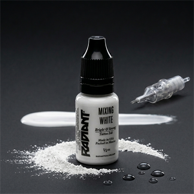Radiant Colors Mixing White Beyaz Dövme Boyası 0,5oz - 15ml