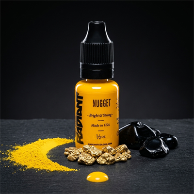 Radiant Colors Nugget Sarı Dövme Boyası 0,5oz - 15ml