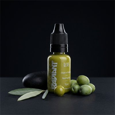 Radiant Colors Olive Zeytin Yeşili Dövme Boyası 0,5oz - 15ml