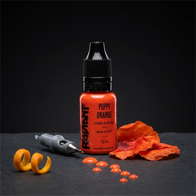 Radiant Colors Poppy Orange Turuncu Dövme Boyası 0,5oz - 15ml