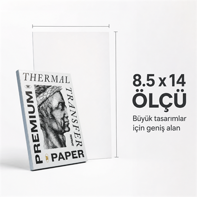 Radiant Colors Premium Termal Dövme Transfer Kağıdı 100’lü 8.5x14
