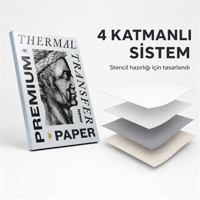 Radiant Colors Premium Termal Dövme Transfer Kağıdı 100’lü 8.5x14