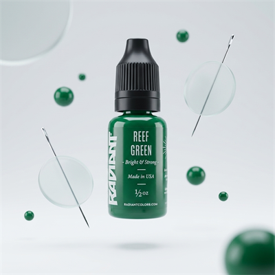 Radiant Colors Reef Green Koyu Yeşil Dövme Boyası 0,5oz - 15ml