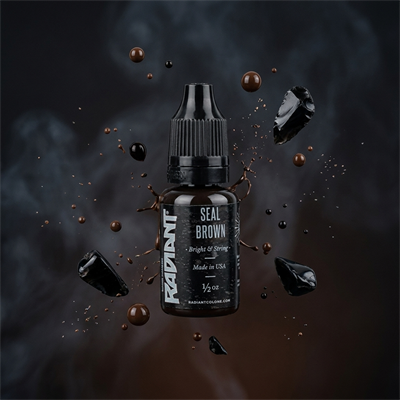Radiant Colors Seal Brown Koyu Kahverengi Dövme Boyası 1/2oz - 15ml