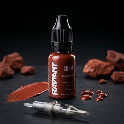 Radiant Colors Sienna Kahverengi Dövme Boyası 1/2oz - 15ml