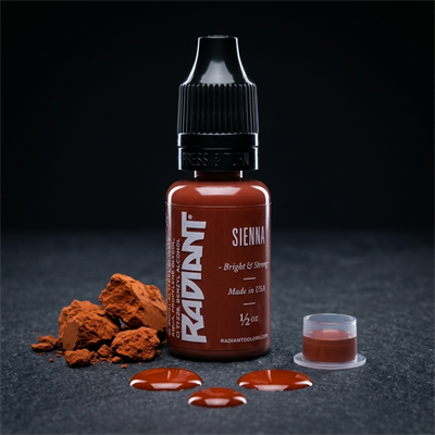 Radiant Colors Sienna Kahverengi Dövme Boyası 1/2oz - 15ml