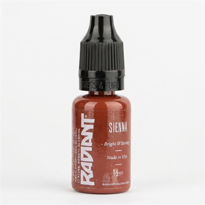 Radiant Colors Sienna Kahverengi Dövme Boyası 1/2oz - 15ml