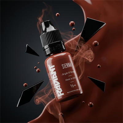 Radiant Colors Sienna Kahverengi Dövme Boyası 1/2oz - 15ml