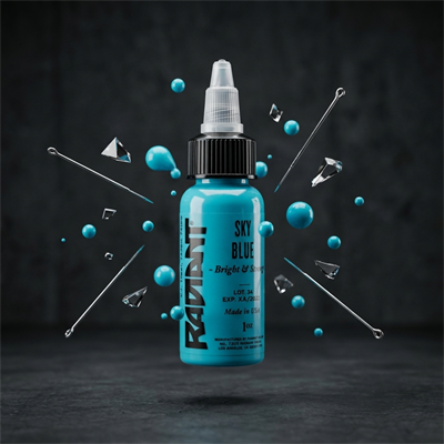 Radiant Colors Sky Blue Mavi Dövme Boyası 1oz - 30ml