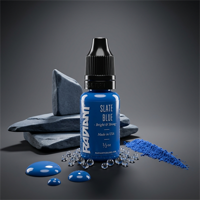 Radiant Colors Slate Blue Mavi Dövme Boyası 0,5oz - 15ml