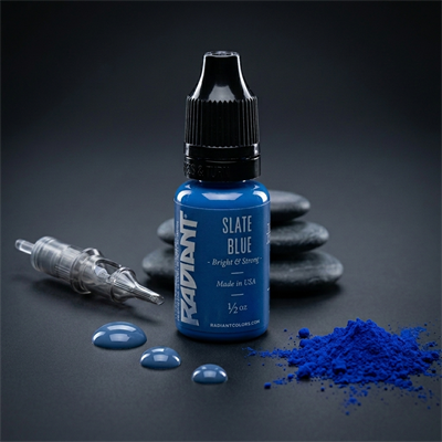 Radiant Colors Slate Blue Mavi Dövme Boyası 0,5oz - 15ml