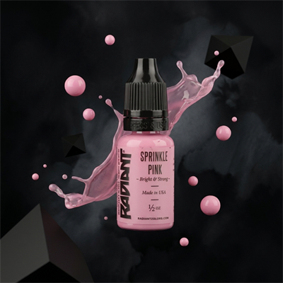 Radiant Colors Sprinkle Pink Pastel Pembe Dövme Boyası 1/2oz - 15ml