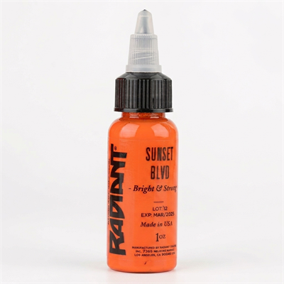 Radiant Colors Sunset Blvd Turuncu Dövme Boyası 1oz - 30ml