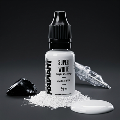 Radiant Colors Super White Beyaz Dövme Boyası 1/2oz - 15ml