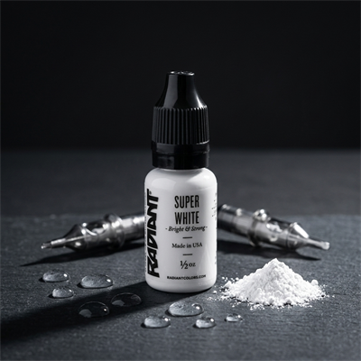 Radiant Colors Super White Beyaz Dövme Boyası 1/2oz - 15ml