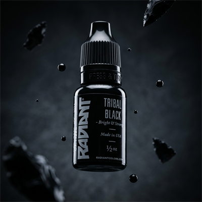 Radiant Colors Tribal Black Siyah Dövme Boyası 0,5oz - 15ml