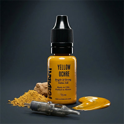 Radiant Colors Yellow Ochre Sarı Dövme Boyası 0,5oz - 15ml