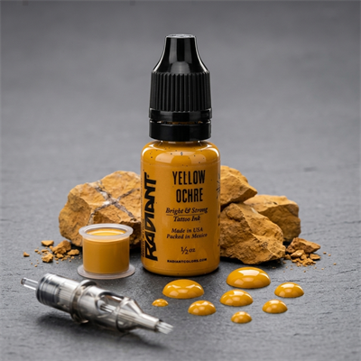 Radiant Colors Yellow Ochre Sarı Dövme Boyası 0,5oz - 15ml