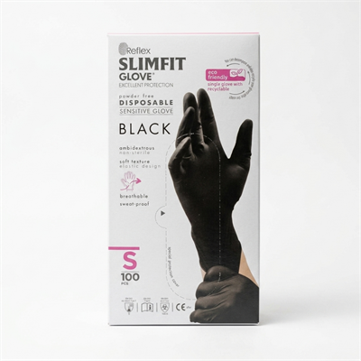 Reflex Siyah Small Dövme Eldiveni 100 Adet
