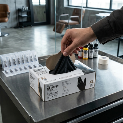 Reflex Siyah X-Large Dövme Eldiveni 100 Adet