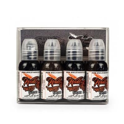 Ryan Smith Ornamental  4lü Dövme Boyası Seti - World Famous Ink Dövme Boyası - 1oz/30ml