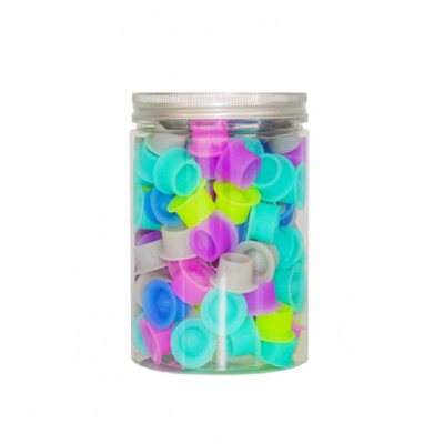 Silikon Boya Potası Karışık Renk - 22*12 mm 100 Adet