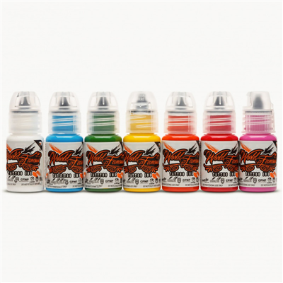 Simple Color 7li Dövme Boyası Seti - World Famous Ink Dövme Boyası - 0,5oz/15ml