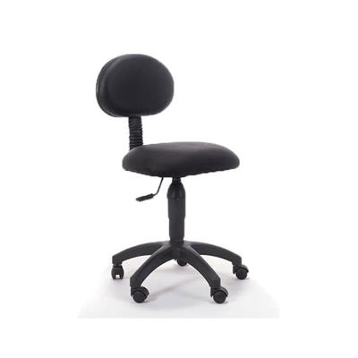 Sırtlı Tabure Plastik Ayaklı Siyah