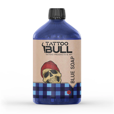 TattooBull Blue Soap Vegan Dövme Temizleme Solüsyonu 500 ml