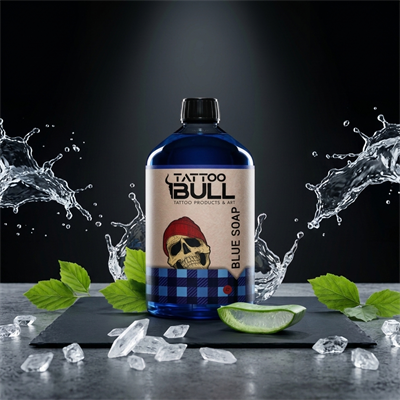 TattooBull Blue Soap Vegan Dövme Temizleme Solüsyonu 500 ml