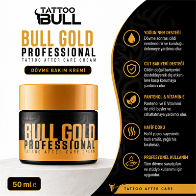 TattooBull Gold Professional Dövme Sonrası Bakım Kremi