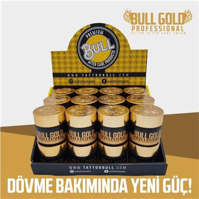 TattooBull Gold Professional Tattoo After Care Cream 24lü - Tattoobull Bakım Kremi