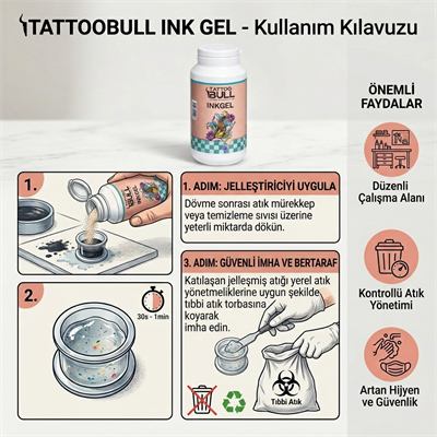 TattooBull Ink Gel Sıvı Jelleştirici