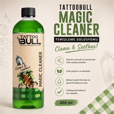 TattooBull Magic Cleaner Green Soap Dövme Temizleme Solüsyonu 400 ml